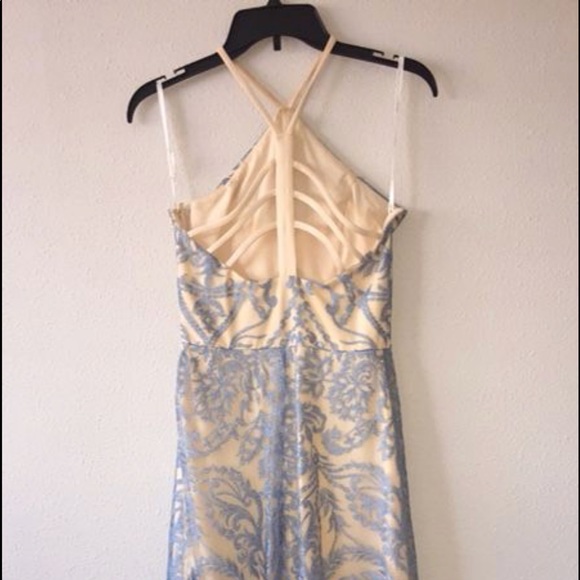 Blue lace dress size 3 - Picture 3 of 3